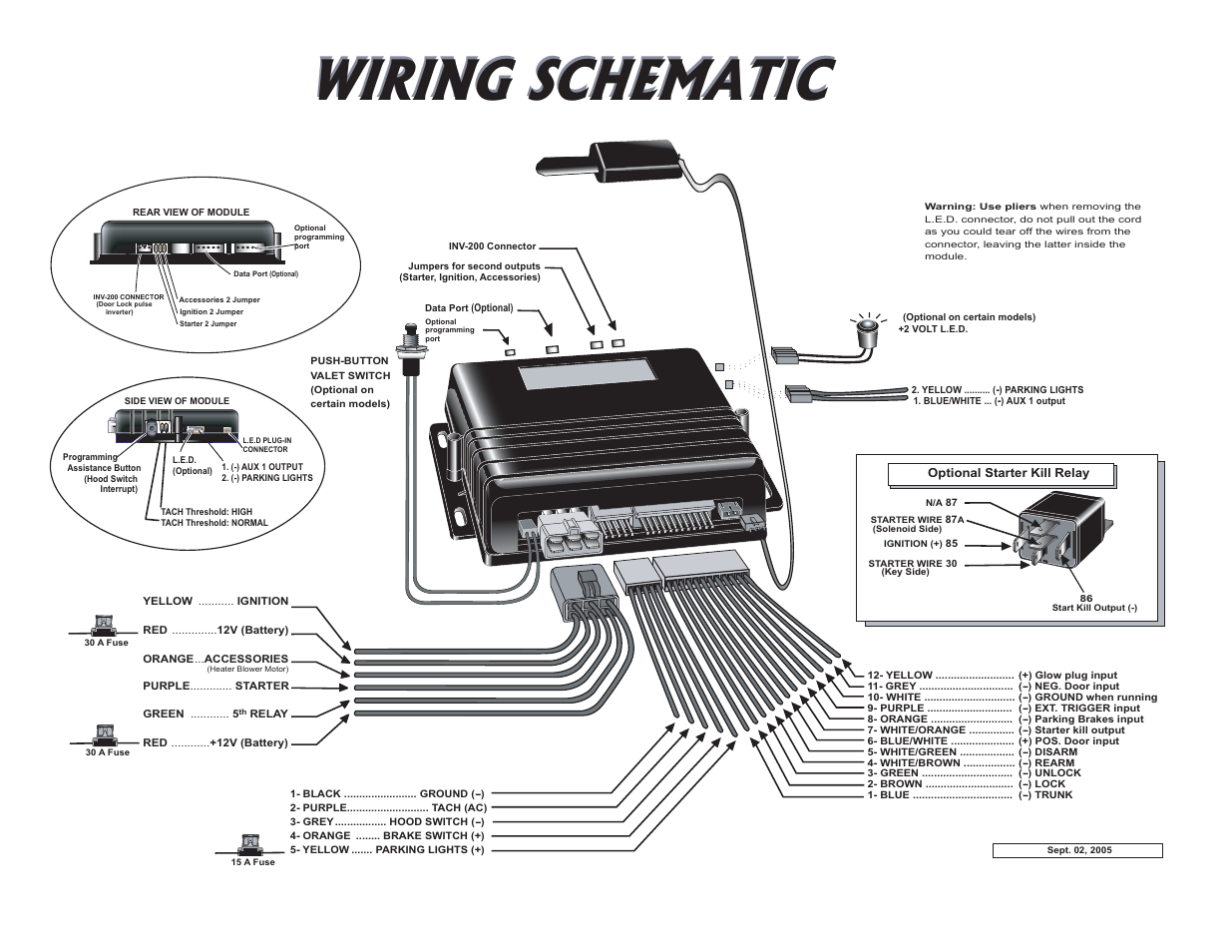 Wiring schematic | Autostart AS-1484 User Manual | Page 4 / 4