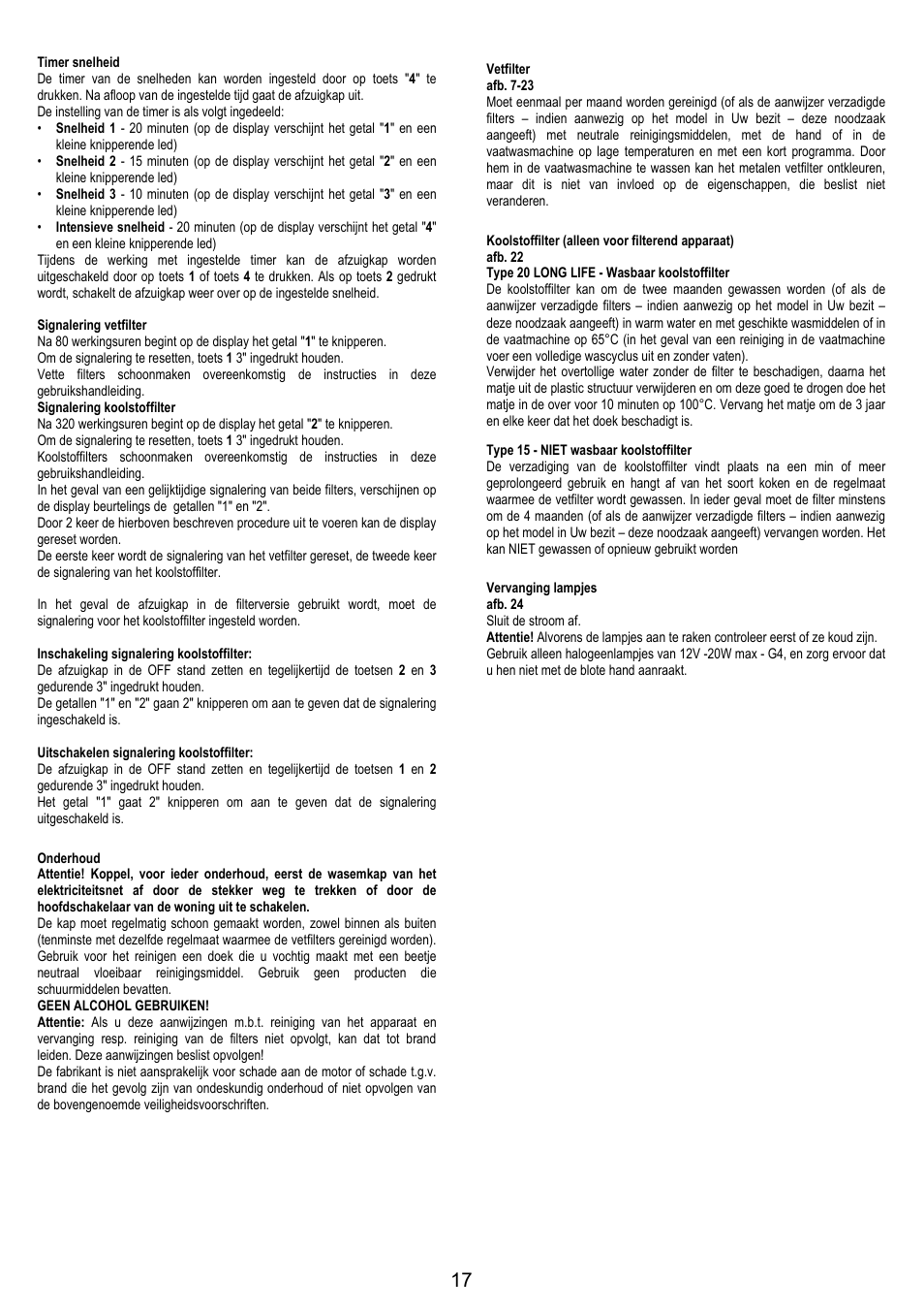 AEG X79283MG0 User Manual | Page 17 / 72
