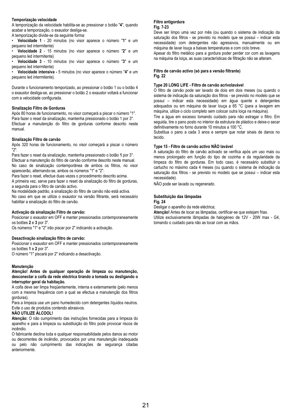 AEG X79283MG0 User Manual | Page 21 / 72