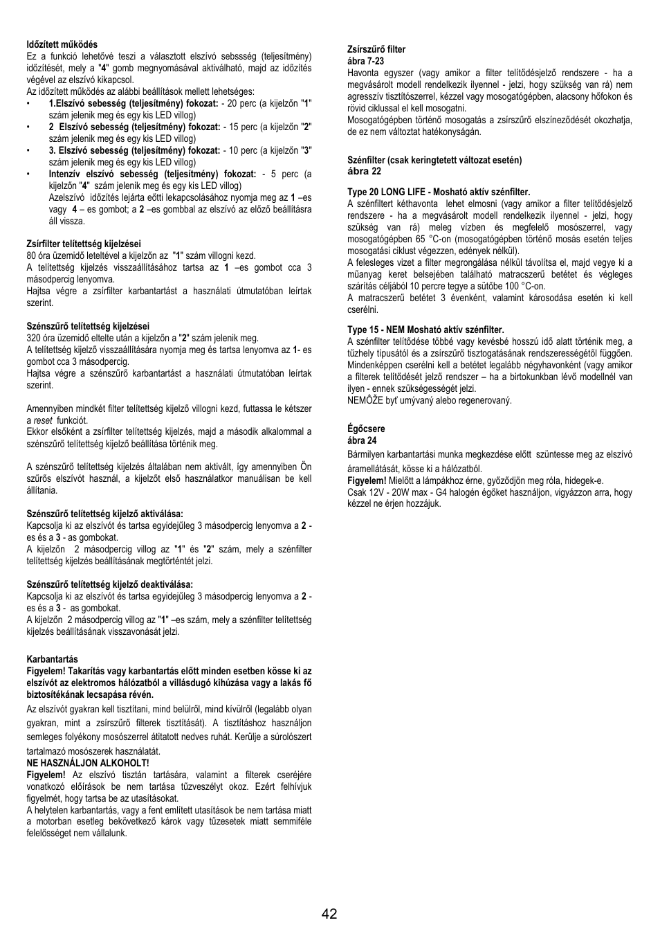 AEG X79283MG0 User Manual | Page 42 / 72