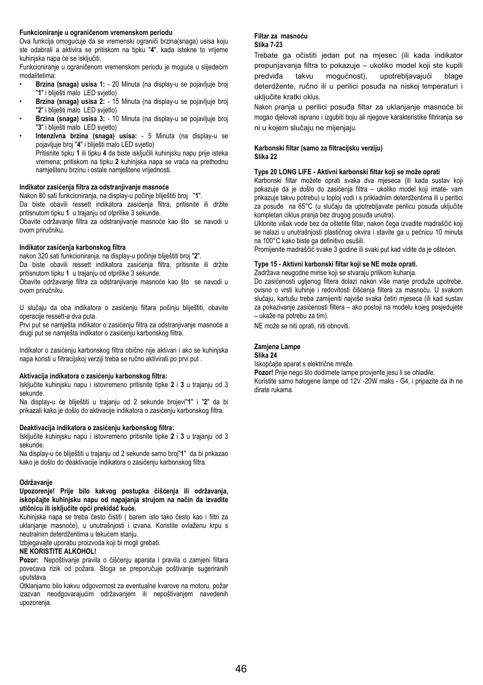 AEG X79283MG0 User Manual | Page 46 / 72