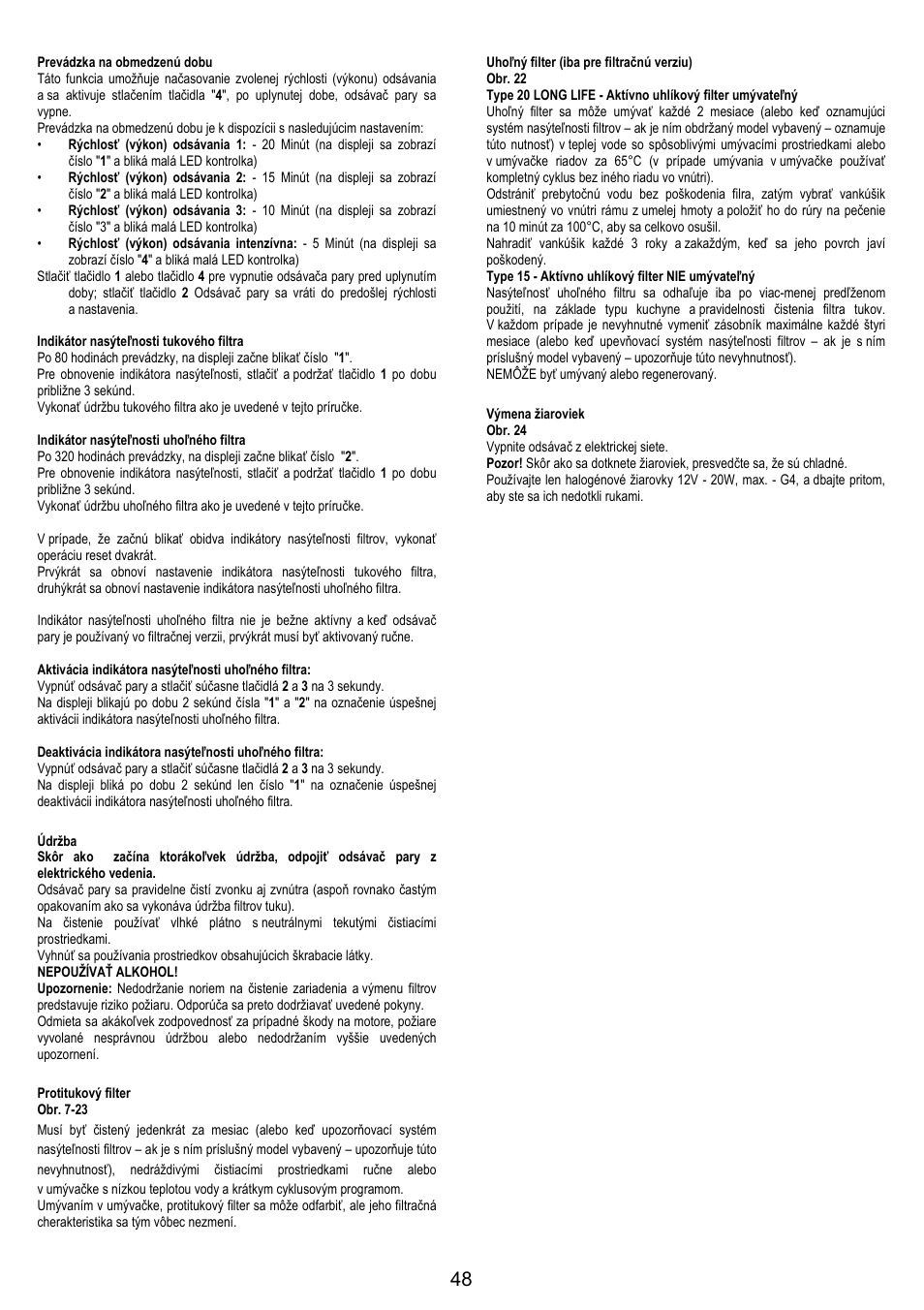 AEG X79283MG0 User Manual | Page 48 / 72