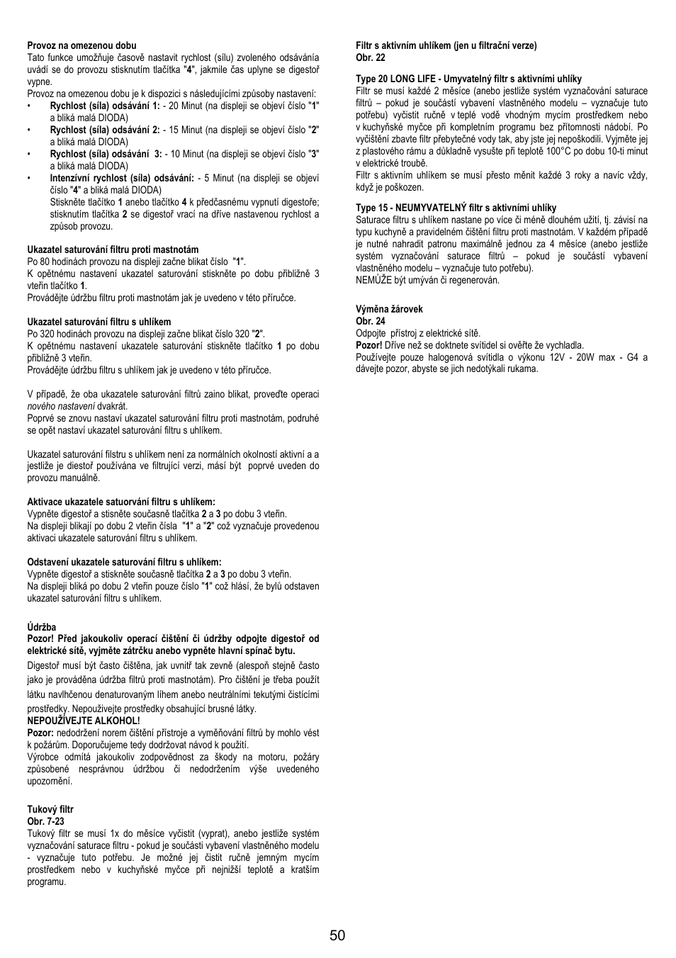 AEG X79283MG0 User Manual | Page 50 / 72