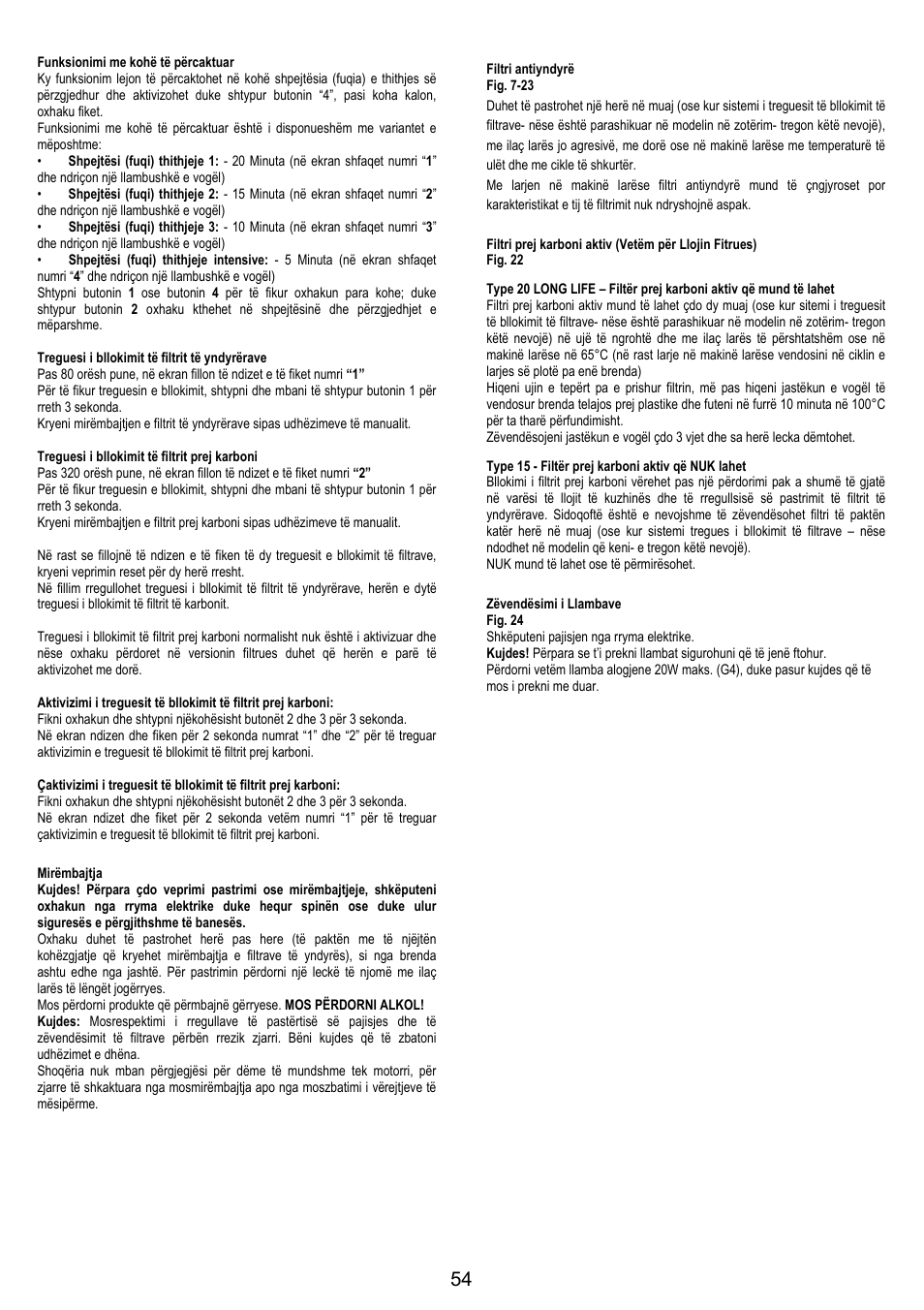 AEG X79283MG0 User Manual | Page 54 / 72