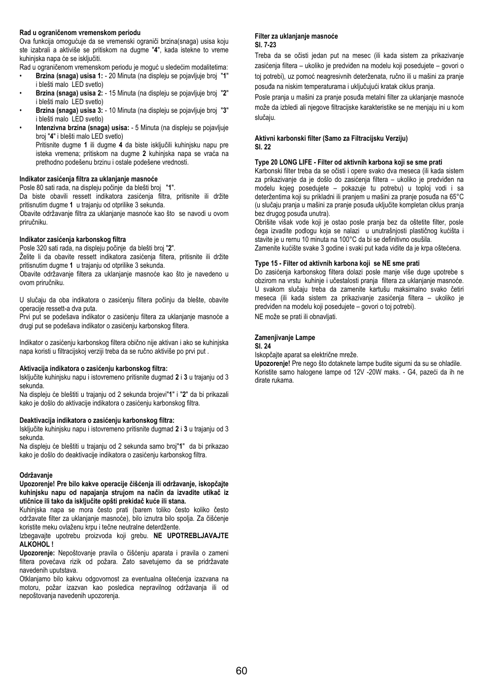 AEG X79283MG0 User Manual | Page 60 / 72