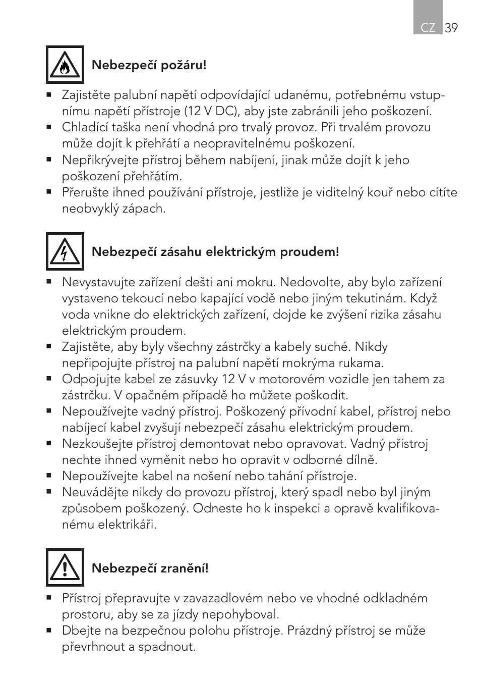 AEG Cooling Basket KS 26 User Manual | Page 39 / 52