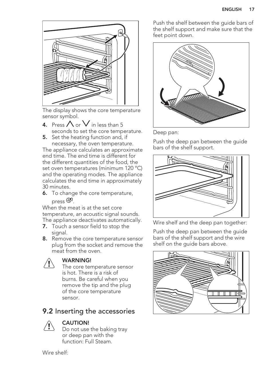 2 inserting the accessories | AEG BS7304021M User Manual | Page 17 / 48