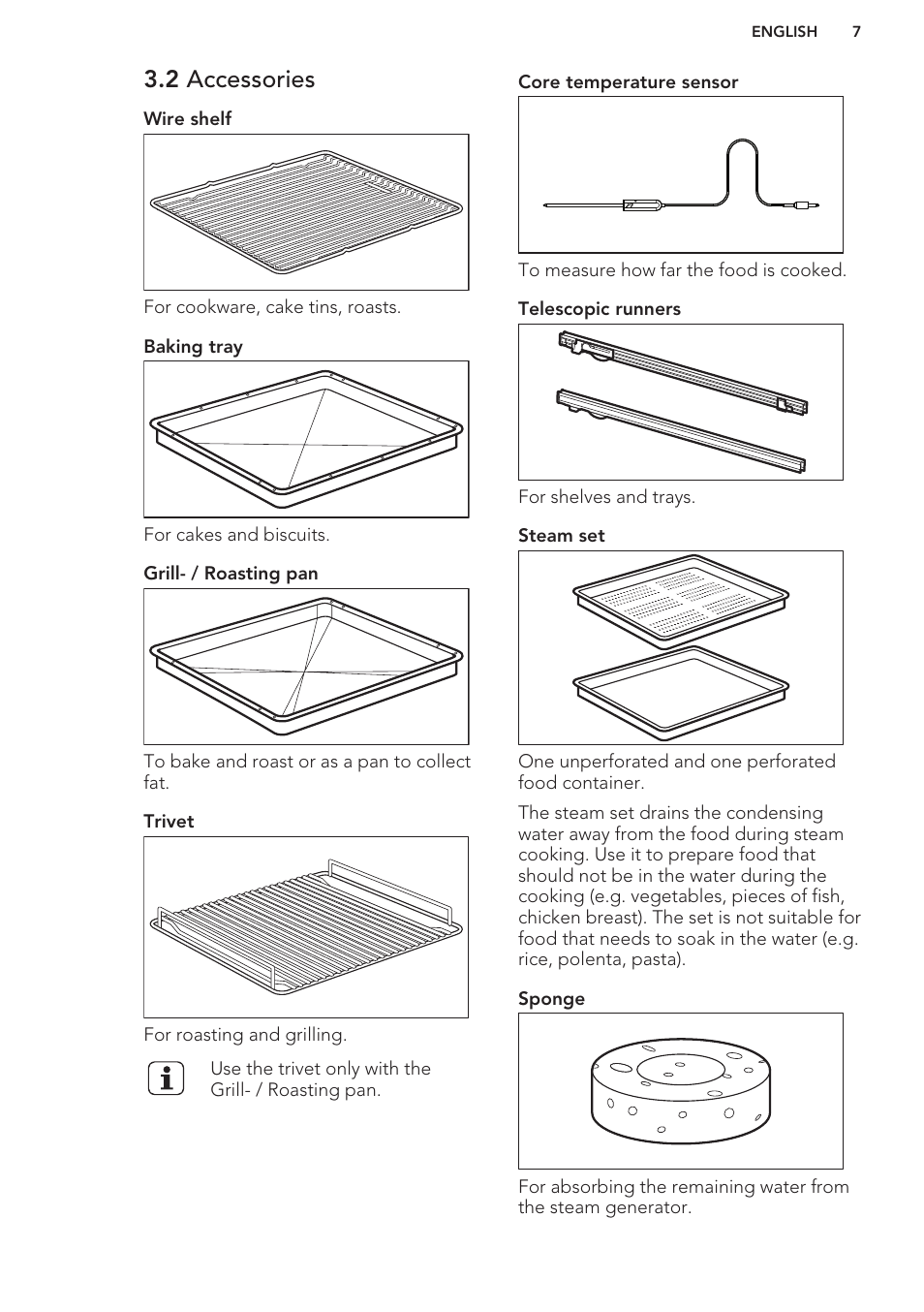 2 accessories | AEG BS7304021M User Manual | Page 7 / 48