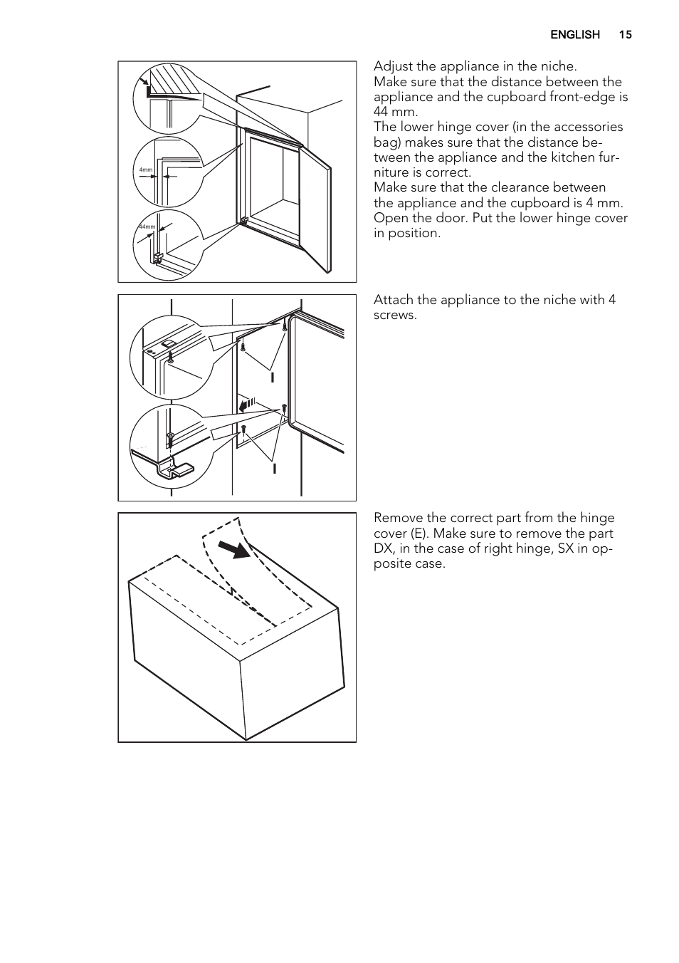 AEG SKS58240F0 User Manual | Page 15 / 24