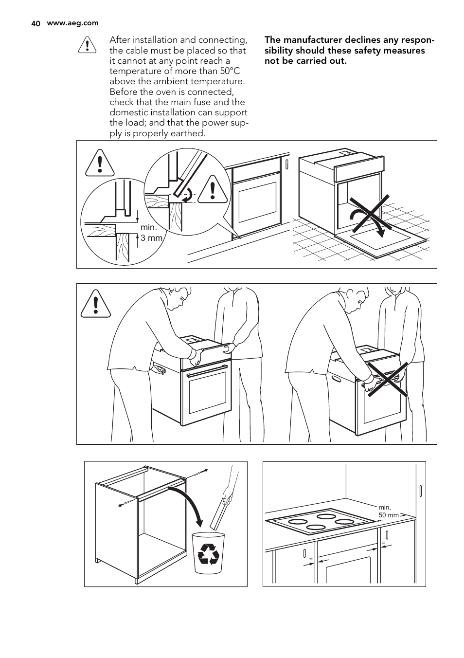 AEG BP8314001M User Manual | Page 40 / 48