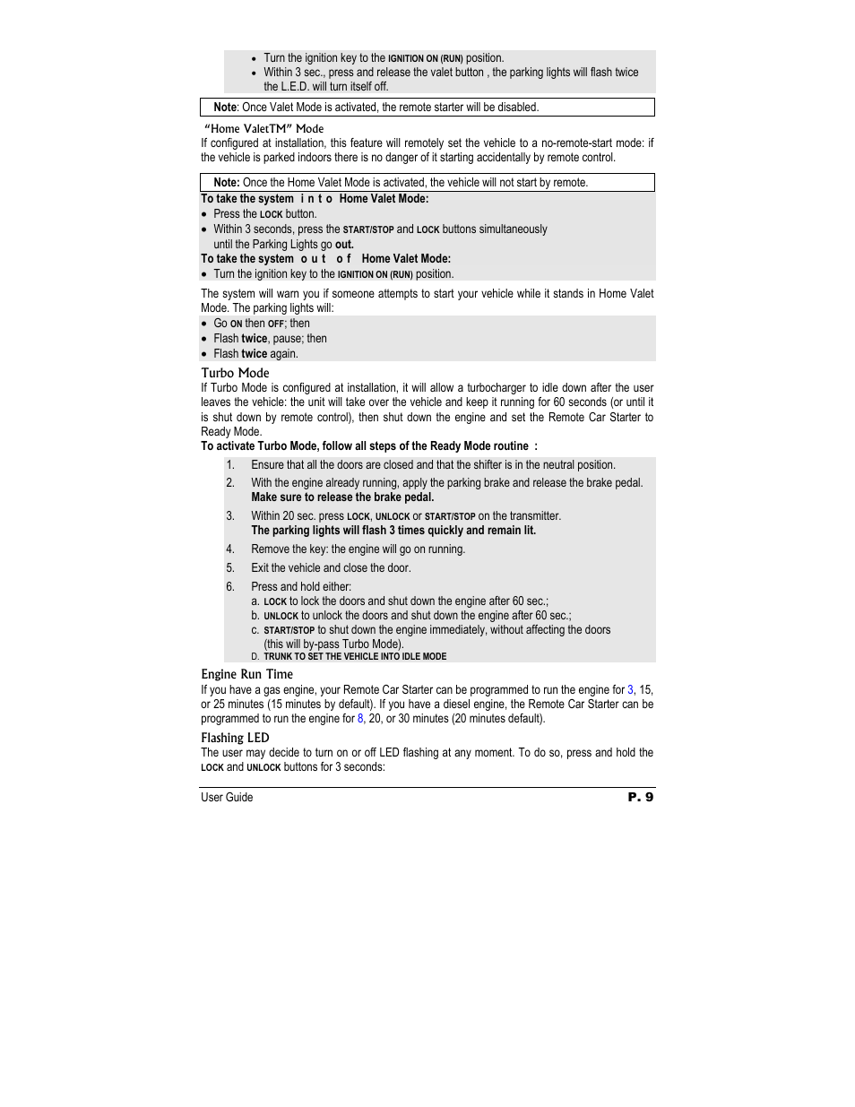 Autostart Two-Way Led Transmission Remote Starter User Manual | Page 9 / 14