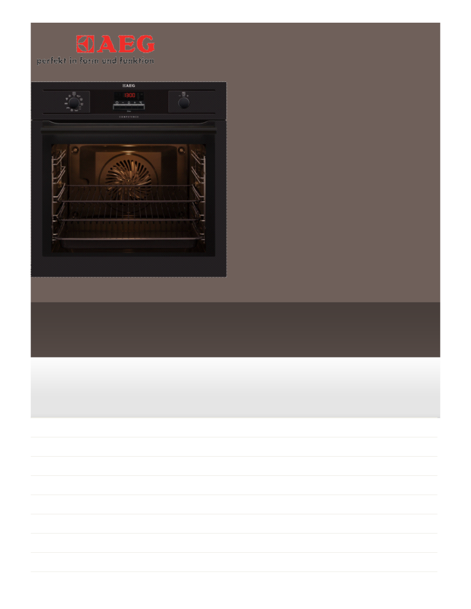AEG BE5304001M User Manual | 2 pages