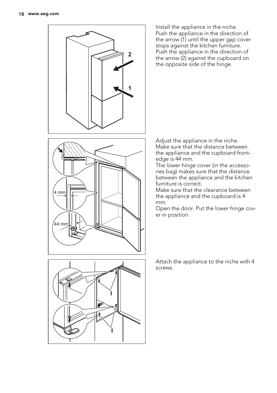 AEG SCT81900S0 User Manual | Page 18 / 28