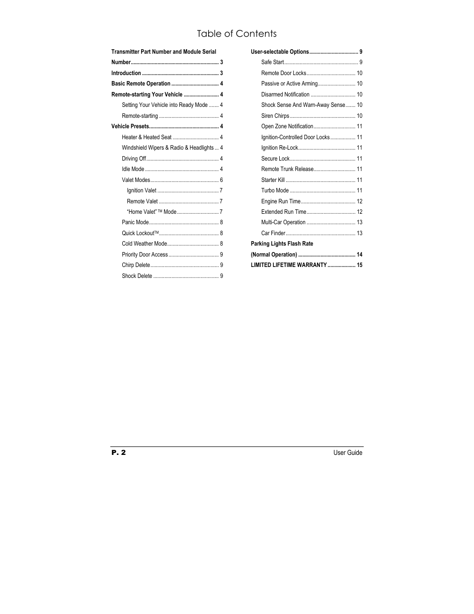 Autostart AS-6250V User Manual | Page 2 / 15