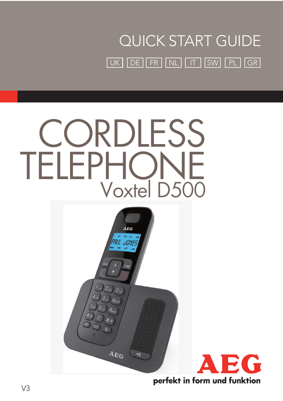 AEG Voxtel D500 User Manual | 140 pages