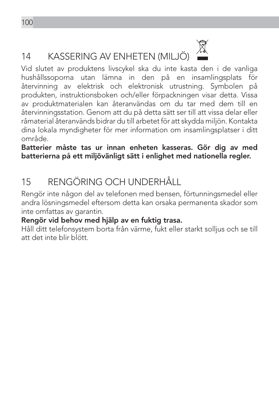 AEG Voxtel D500 User Manual | Page 100 / 140