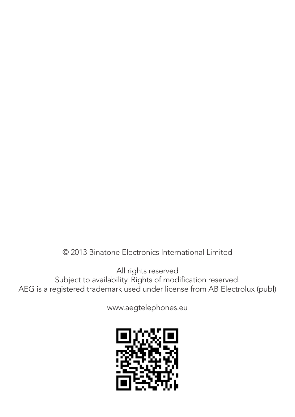 AEG Voxtel D500 User Manual | Page 140 / 140