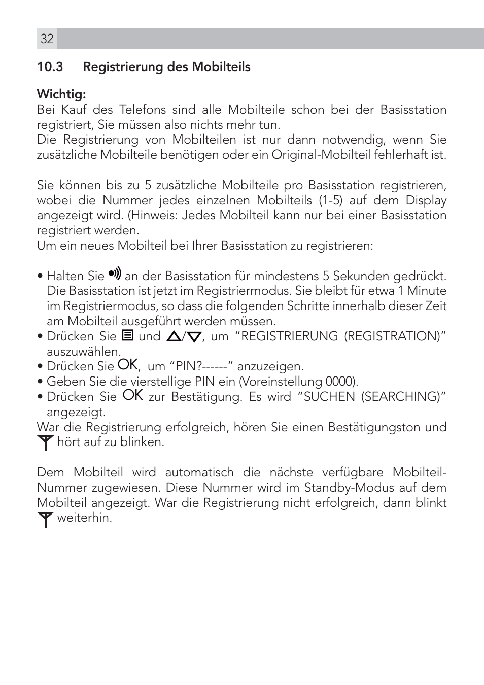 AEG Voxtel D500 User Manual | Page 32 / 140