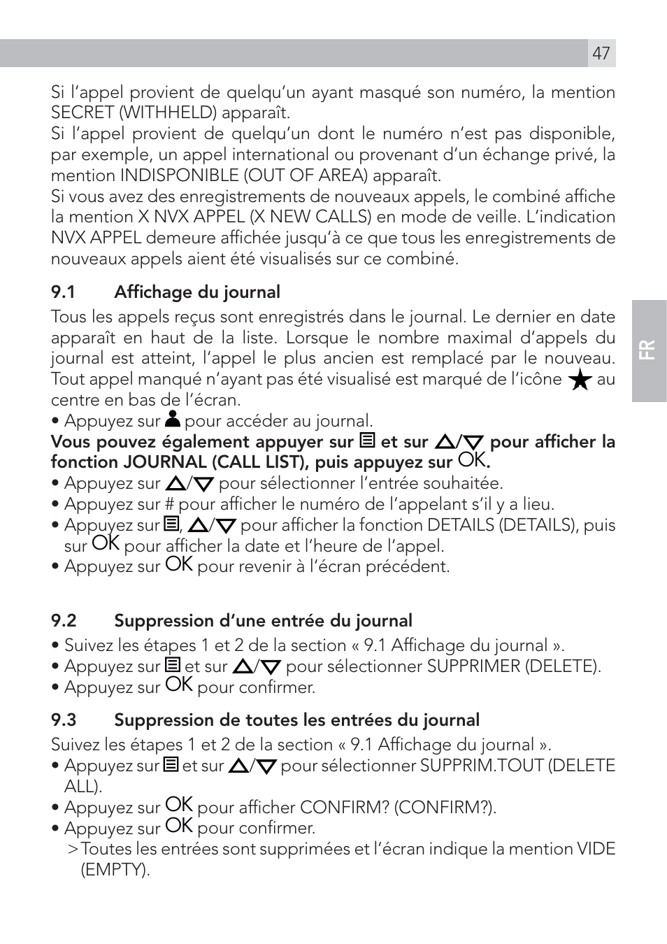 AEG Voxtel D500 User Manual | Page 47 / 140