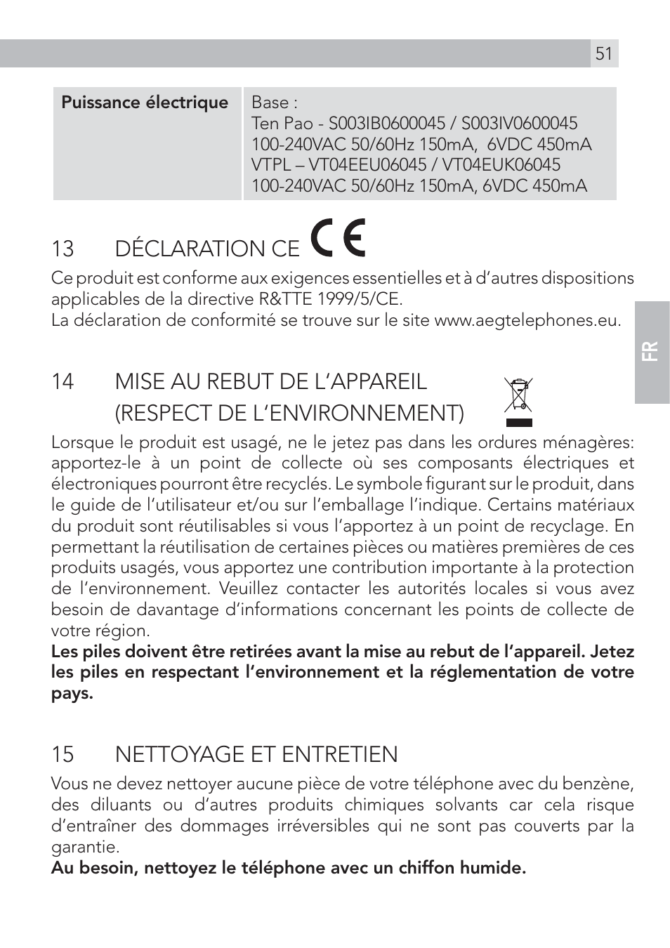 AEG Voxtel D500 User Manual | Page 51 / 140