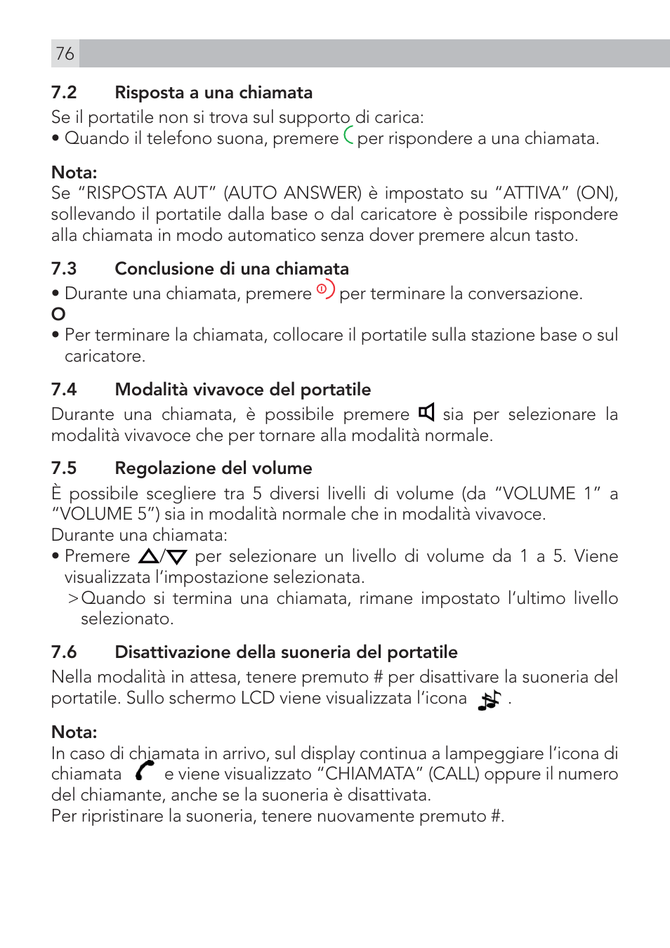 AEG Voxtel D500 User Manual | Page 76 / 140