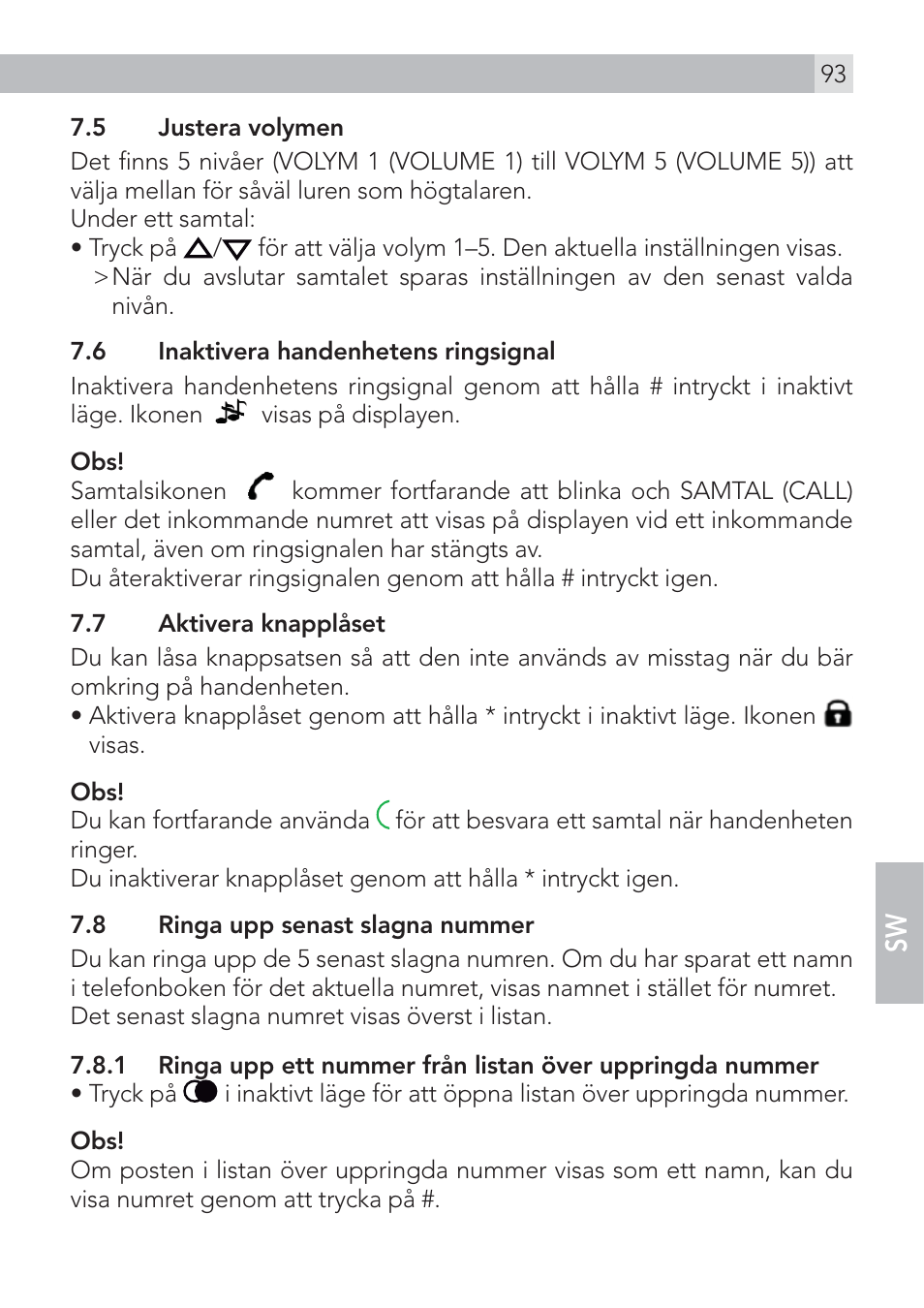 AEG Voxtel D500 User Manual | Page 93 / 140