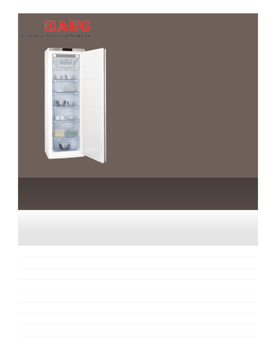 AEG A72710GNX0 User Manual | 2 pages