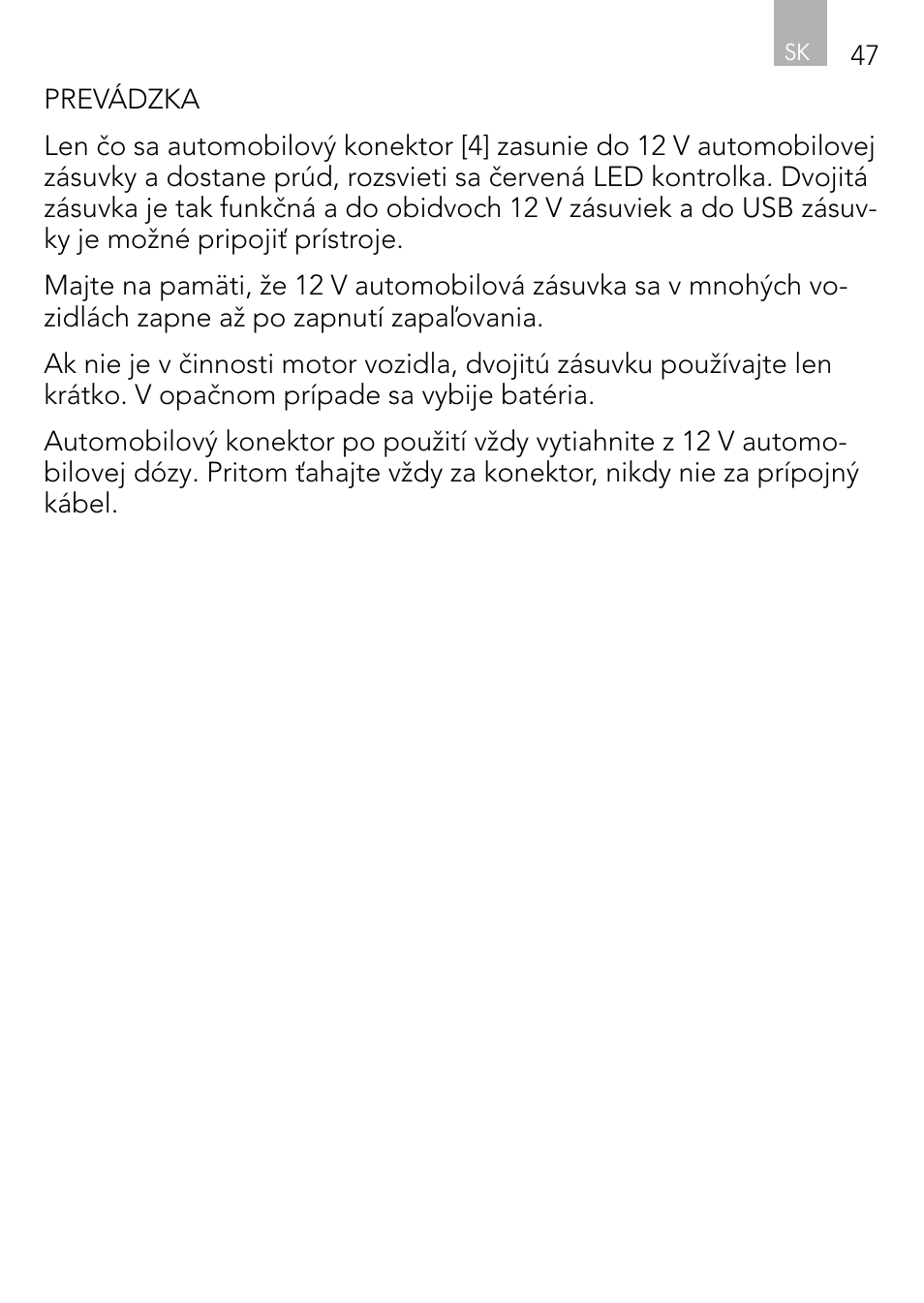 AEG DOUBLE PLUG SOCKET DB 70 User Manual | Page 47 / 54
