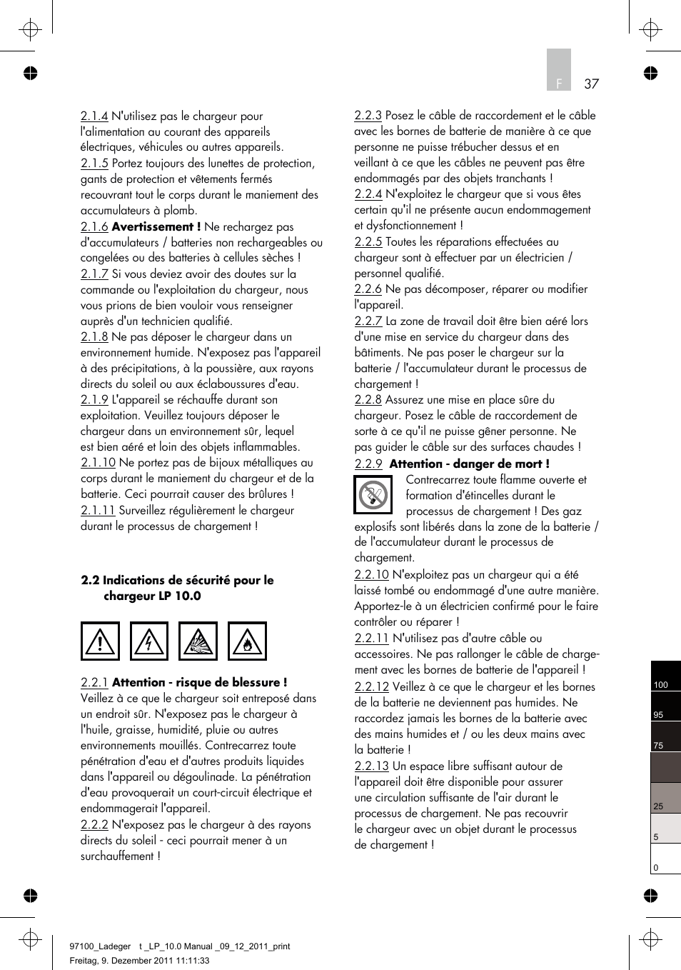 AEG Battery Charger LP 10.0 User Manual | Page 37 / 98