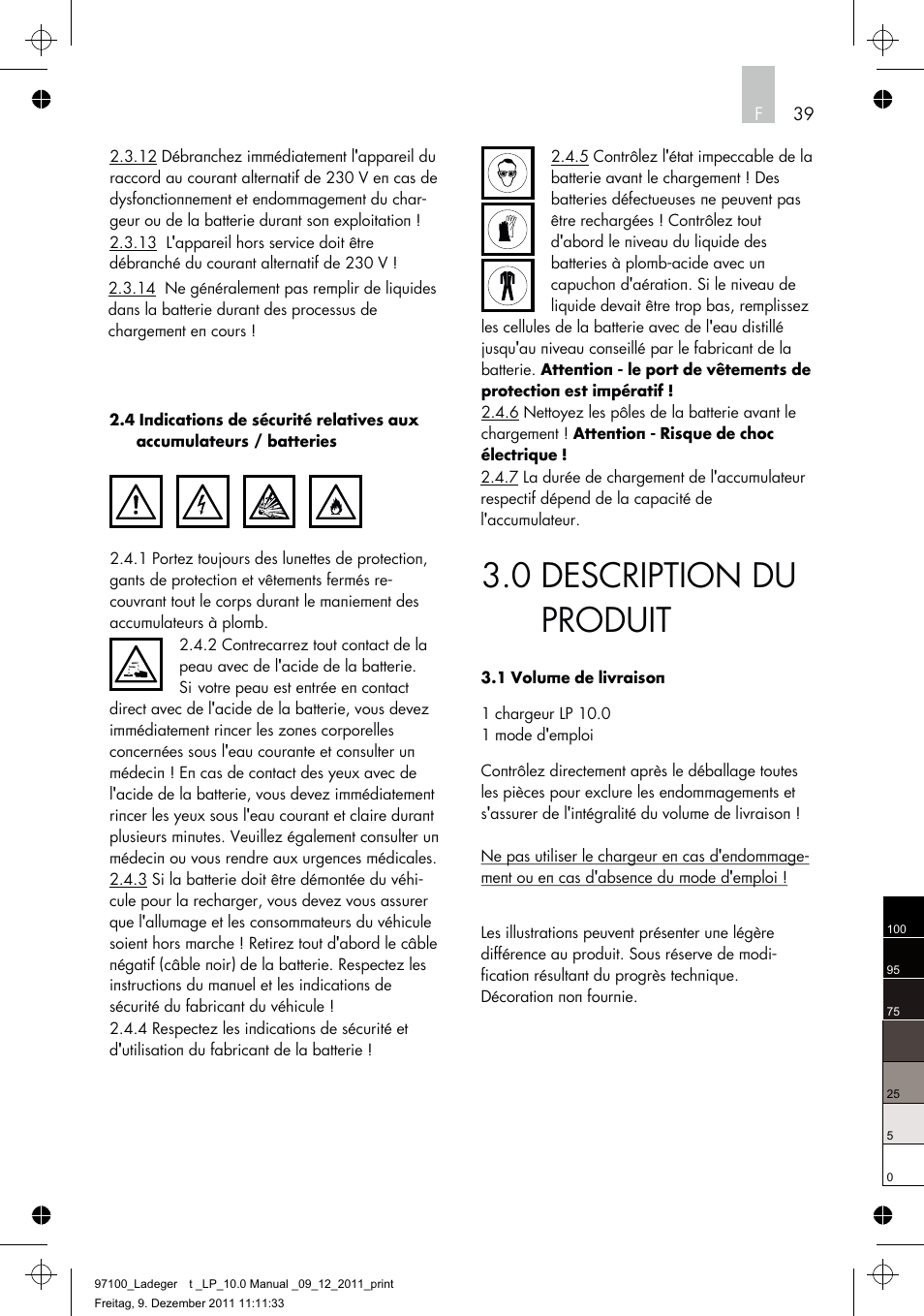 0 description du produit | AEG Battery Charger LP 10.0 User Manual | Page 39 / 98