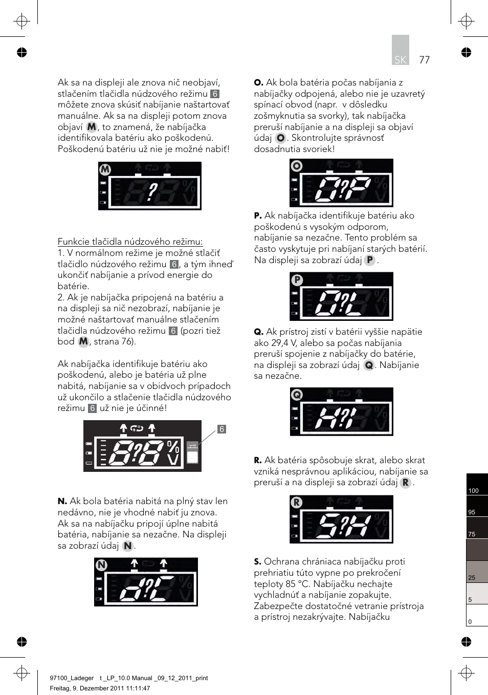 AEG Battery Charger LP 10.0 User Manual | Page 77 / 98