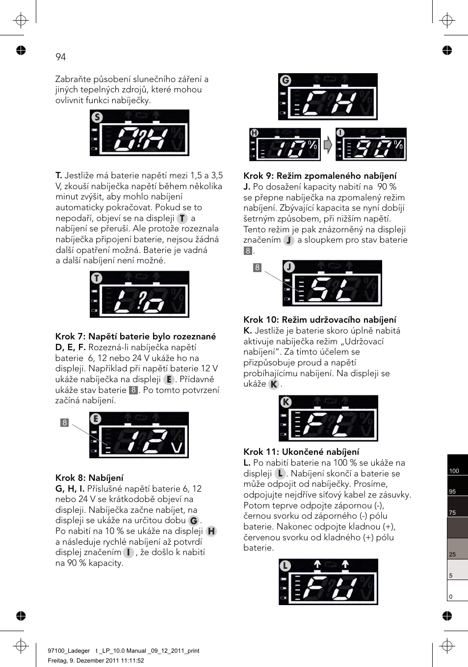 AEG Battery Charger LP 10.0 User Manual | Page 94 / 98