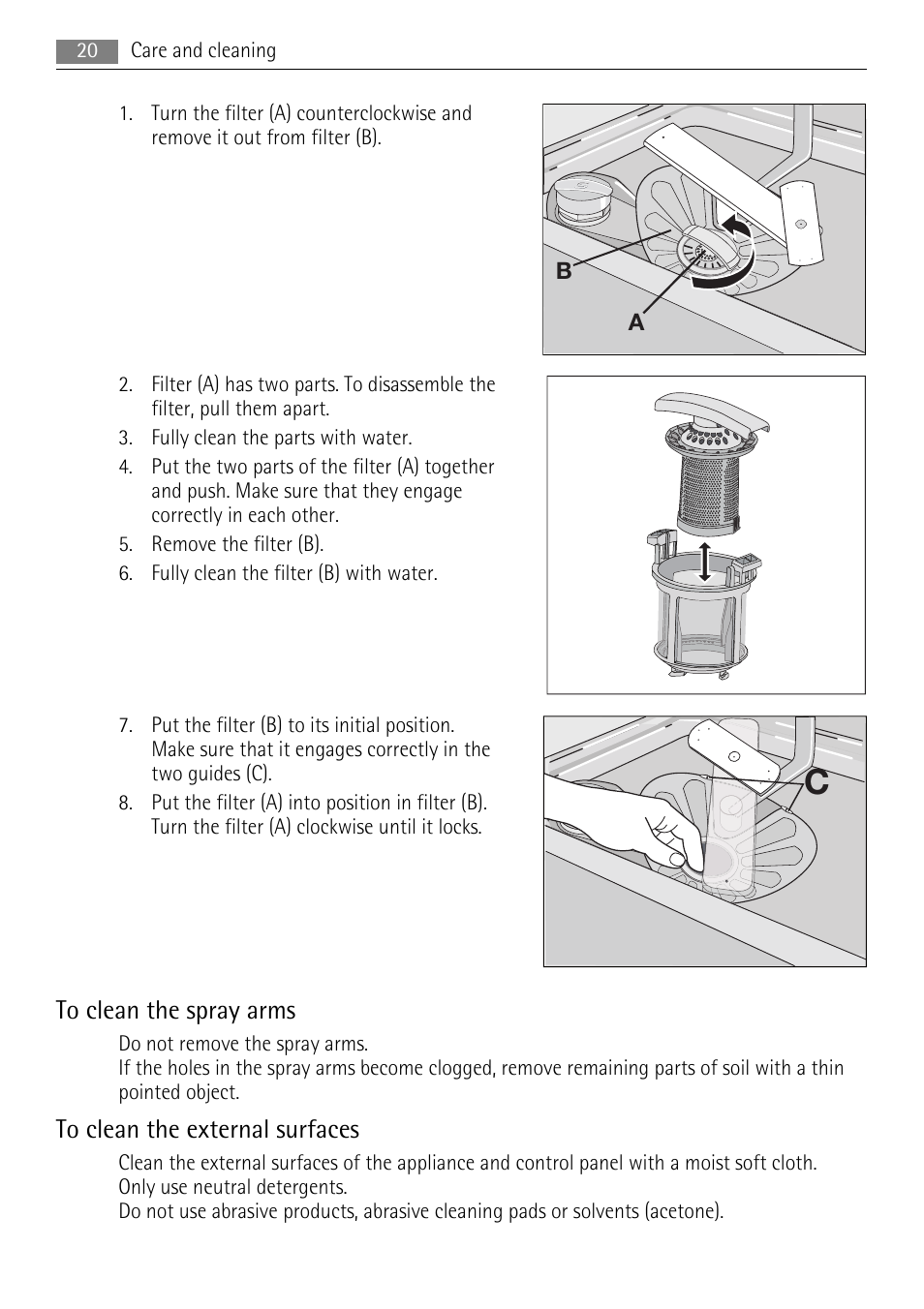 AEG F99009M0P User Manual | Page 20 / 28