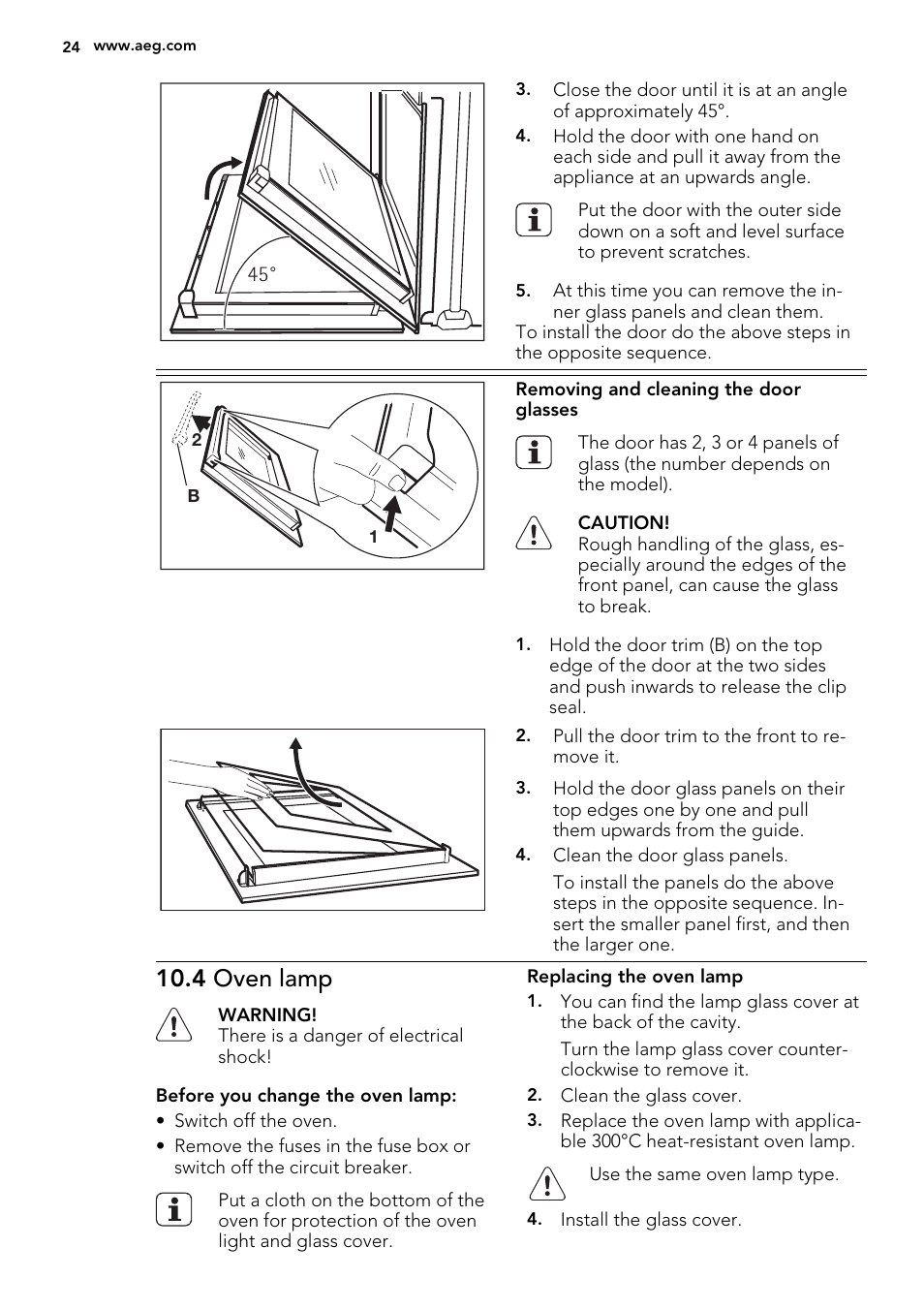 4 oven lamp | AEG DE4003000M User Manual | Page 24 / 64