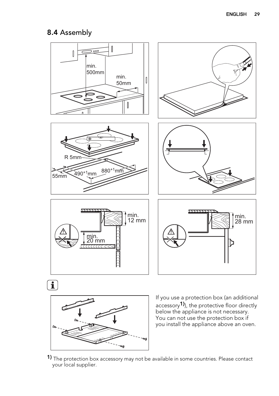 4 assembly | AEG HK683320XG User Manual | Page 29 / 48