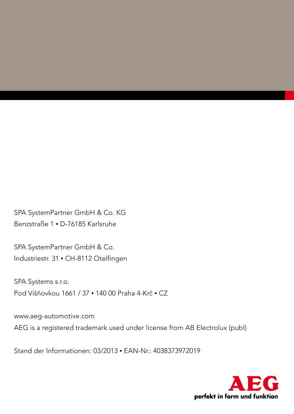 AEG Windscreen De-icer & Fan SK 150 User Manual | Page 52 / 52