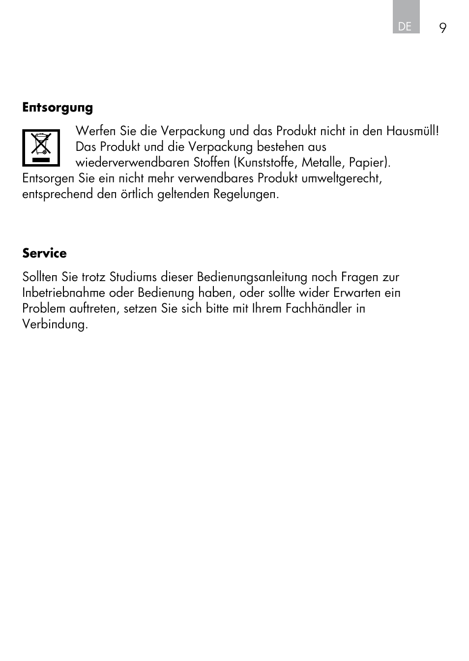 AEG Windscreen De-icer & Fan SK 150 User Manual | Page 9 / 52