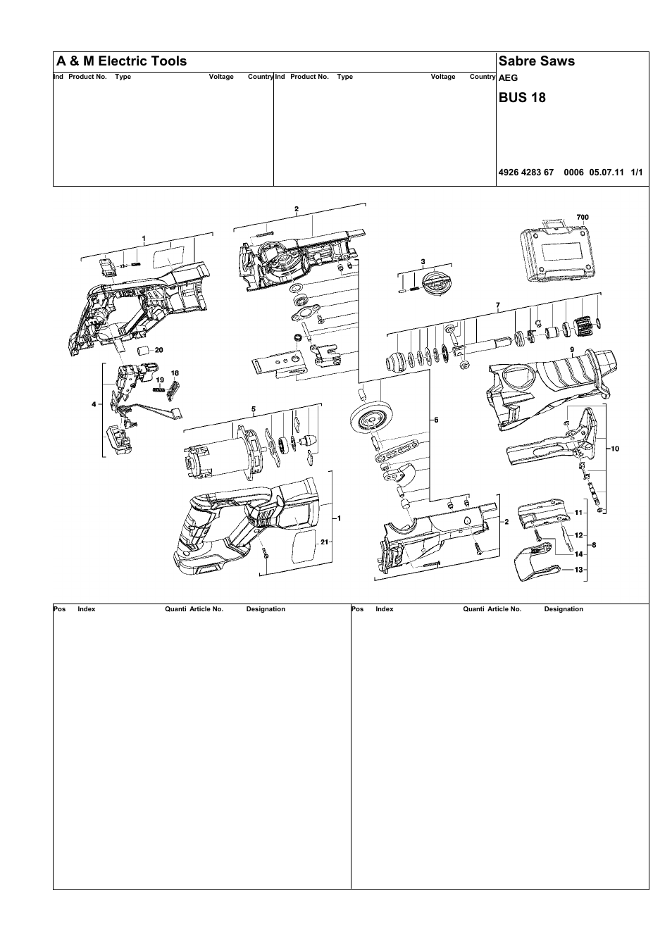 AEG BUS 18 User Manual | 1 page