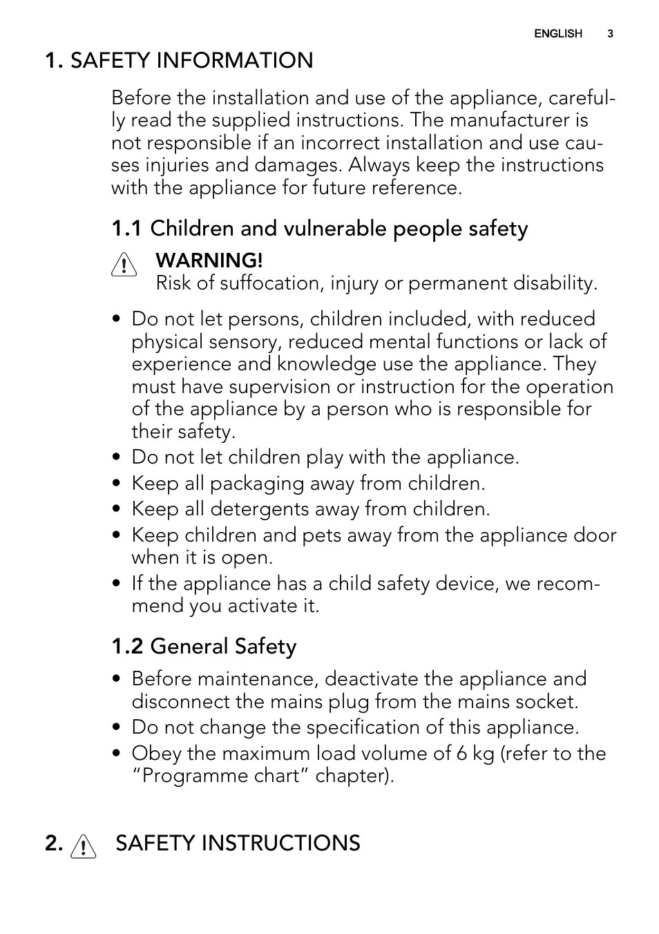 AEG L61470BI User Manual | Page 3 / 32