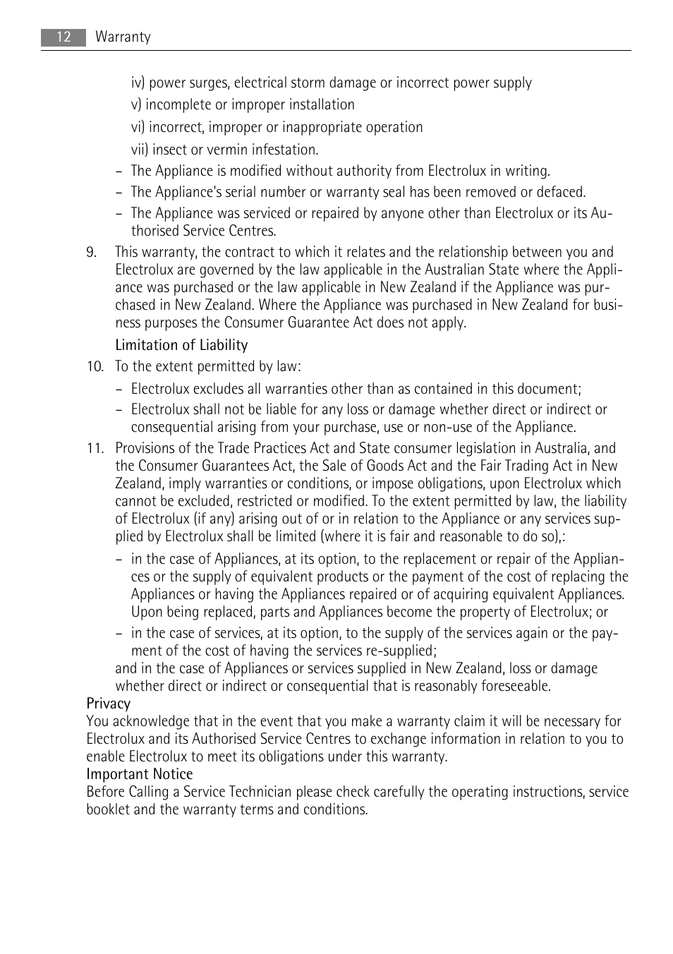 AEG HK955070FB User Manual | Page 12 / 16