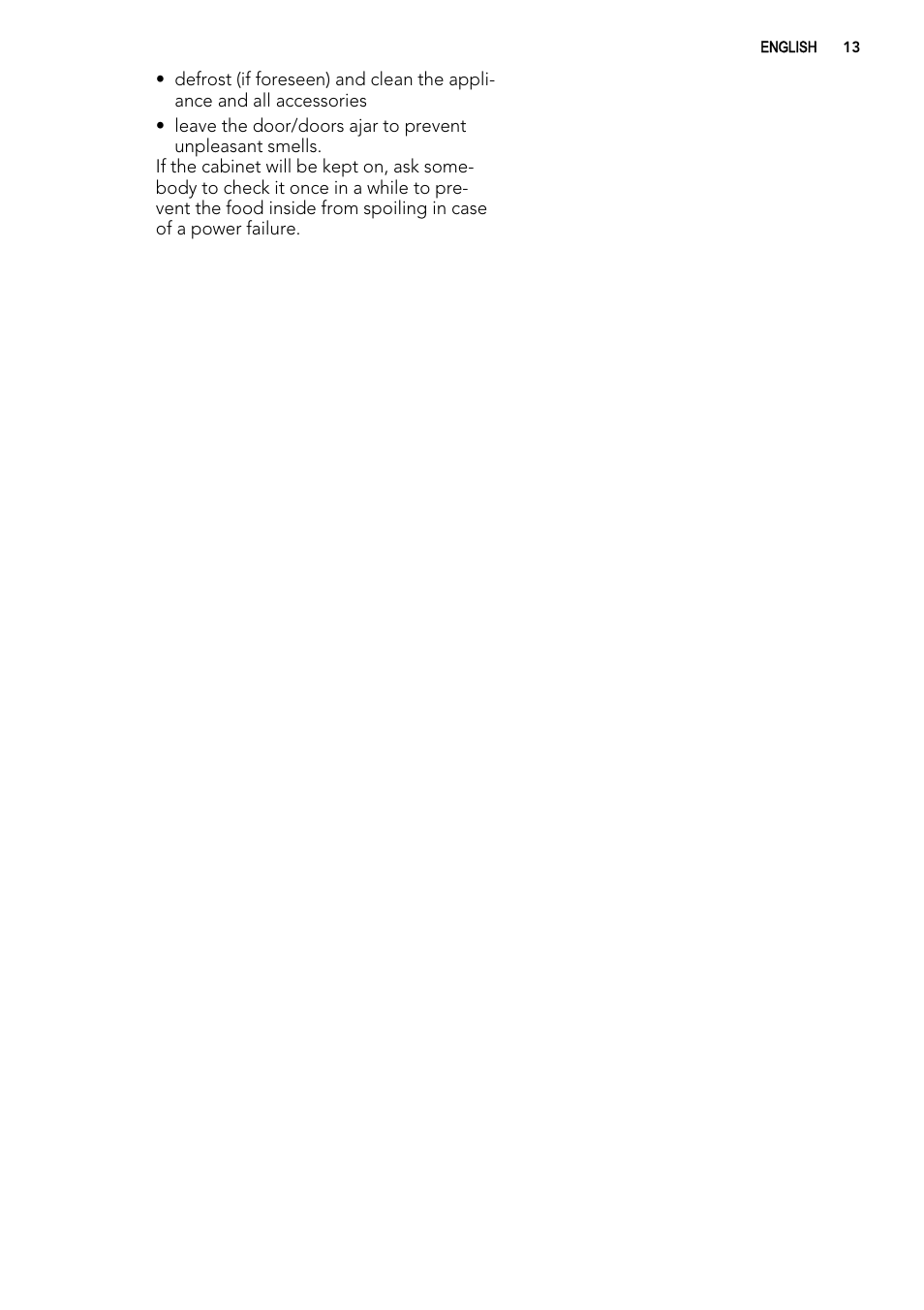 AEG SWS98820L0 User Manual | Page 13 / 24