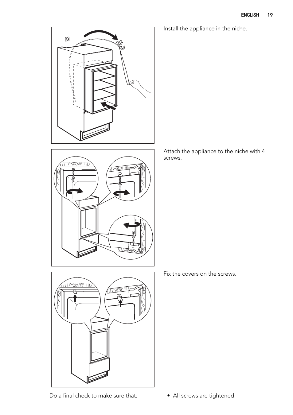AEG SWS98820L0 User Manual | Page 19 / 24