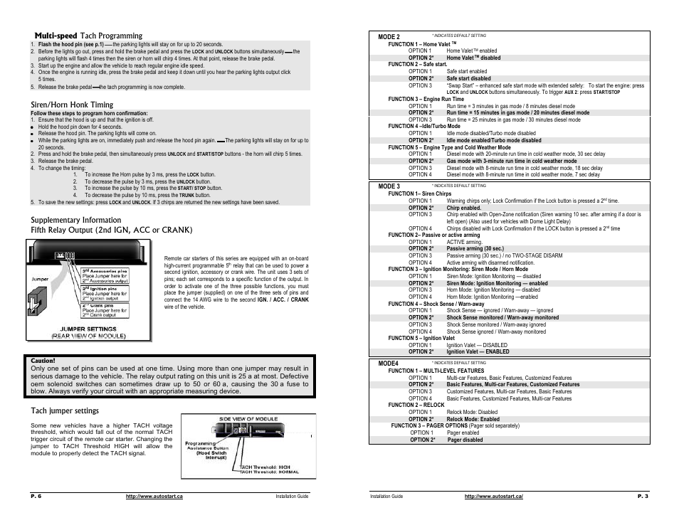 Autostart Two-way Led Manual Transmission Remote Starter and Full Alarm System User Manual | Page 3 / 4