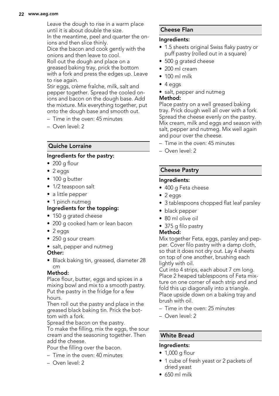 AEG MCD3881E-M User Manual | Page 22 / 32