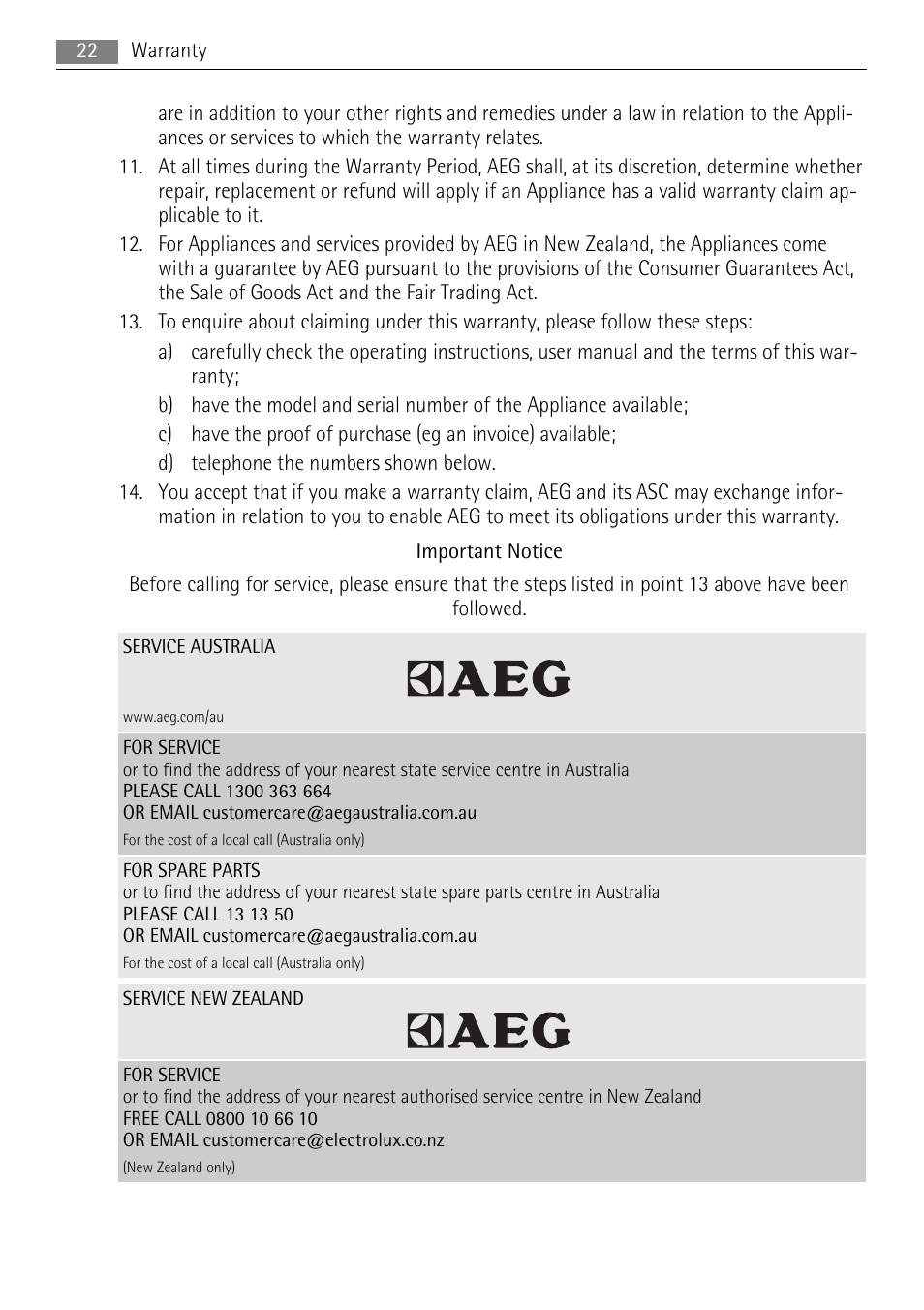 AEG HK634200XB User Manual | Page 22 / 24