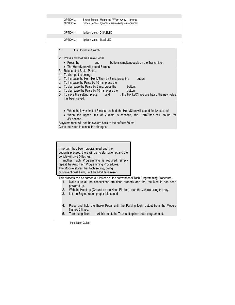 Horn honk / siren timing (optional), Auto tach programming procedure, P.13 | Autostart CT-5000 User Manual | Page 13 / 29