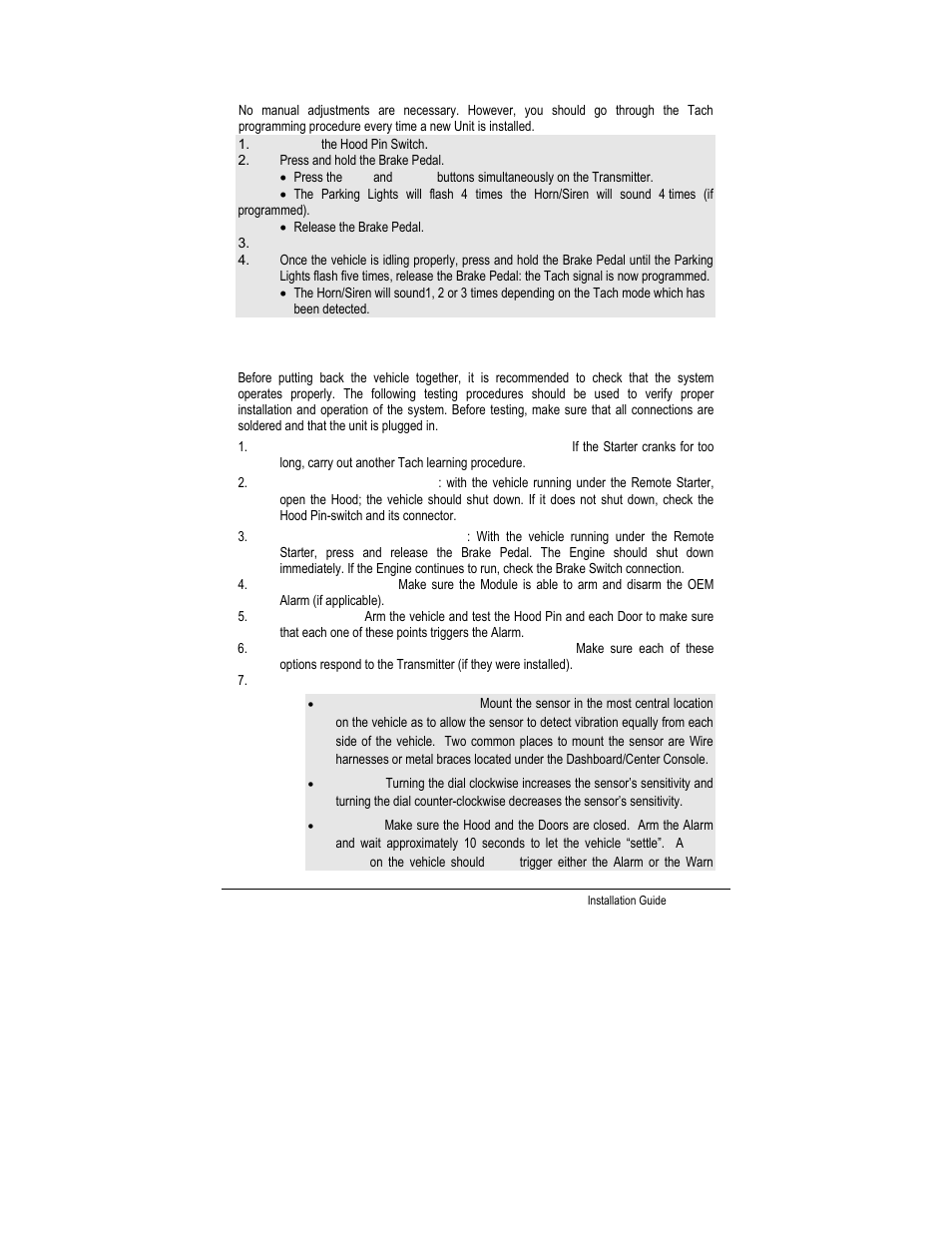 Multi-speed tach programming, Testing | Autostart CT-5000 User Manual | Page 14 / 29