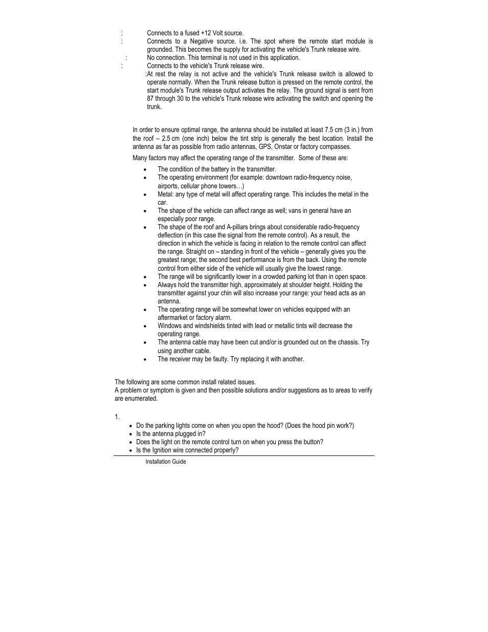 Troubleshooting poor transmitting range, Trouble shooting q & a | Autostart CT-5000 User Manual | Page 25 / 29