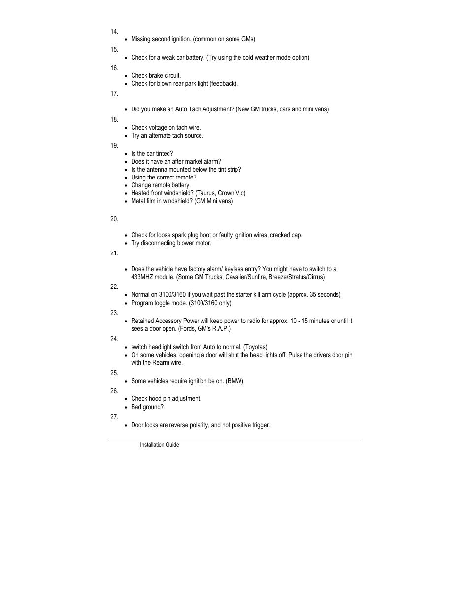 Autostart CT-5000 User Manual | Page 27 / 29