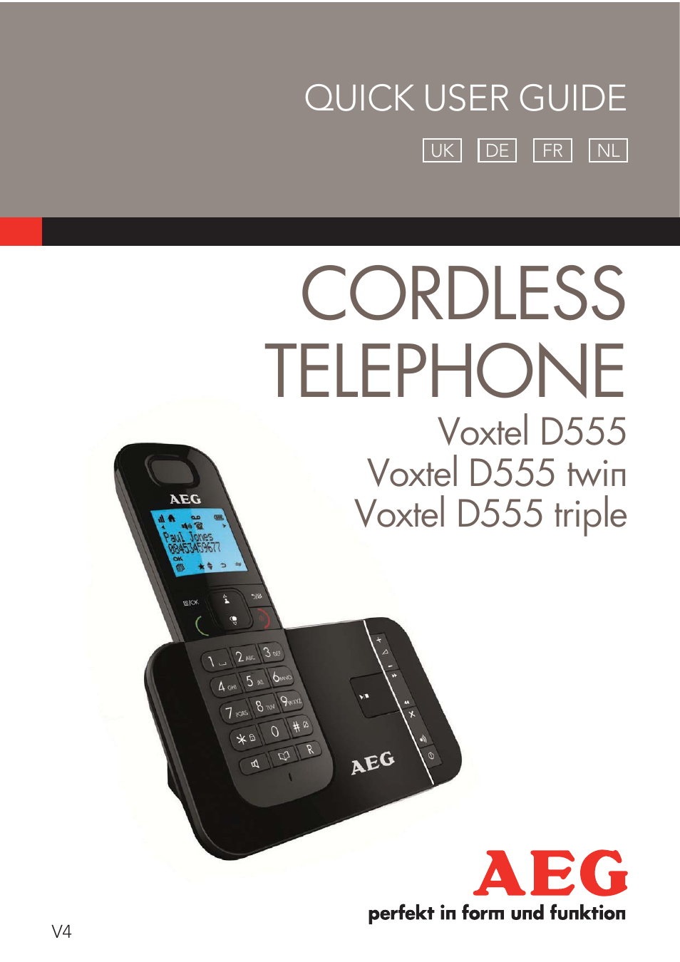 AEG Voxtel D555 User Manual | 120 pages